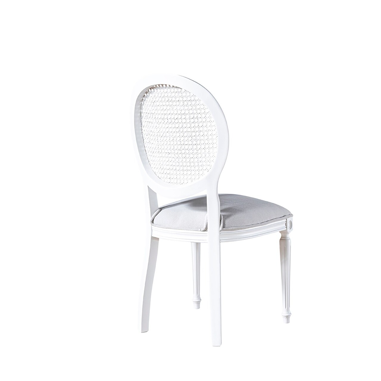 Scaun, Fairfax, Albero11, 50x47x98 cm, Lemn masiv, Alb - 2 | YEO
