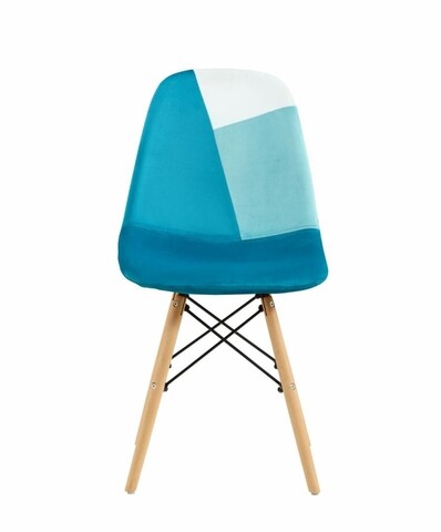 Set 2 scaune Scandinav, Heinner, 52x47x82 cm, lemn, albastru 52x47x82
