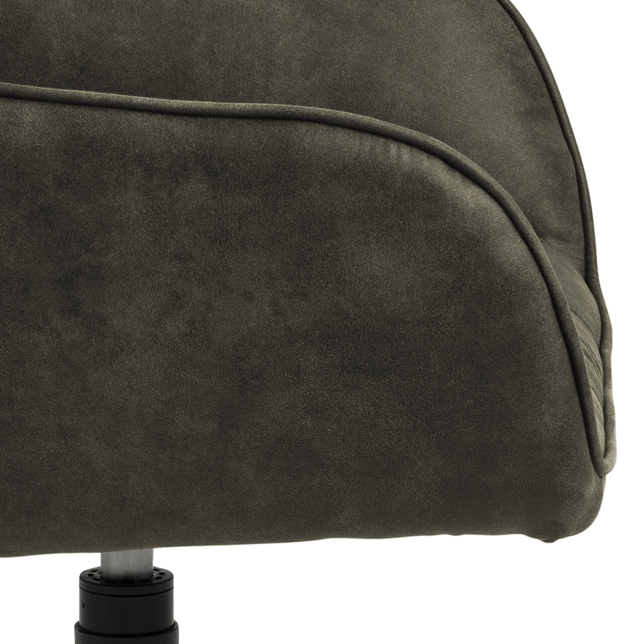 Scaun Brenda, Actona, 58x54.5x84.5 cm, rotativ, poliester/otel, verde olive - view 8