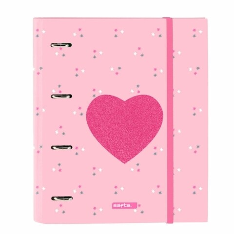Biblioraft, safta, heart, 27 x 32 x 3.5 cm, poliester, roz