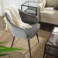 Scaun, Songmics, Elegant Design, 57x56x77 cm, otel/catifea, gi