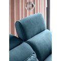 Coltar extensibil stanga 4 locuri ELTAP, LT-38SAV, Noble, 255x201x100 cm, lemn/poliester, albastru inchis