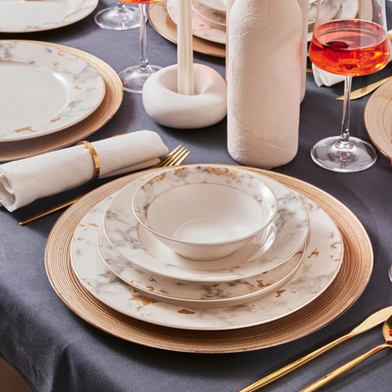 Serviciu de masa, Karaca, 216KRC2151, Portelan , 27 cm, Multicolor - 1 | YEO
