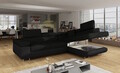 Coltar extensibil dreapta 4 locuri, ELTAP, Anton, 272x203x85 cm, lemn/poliester, negru