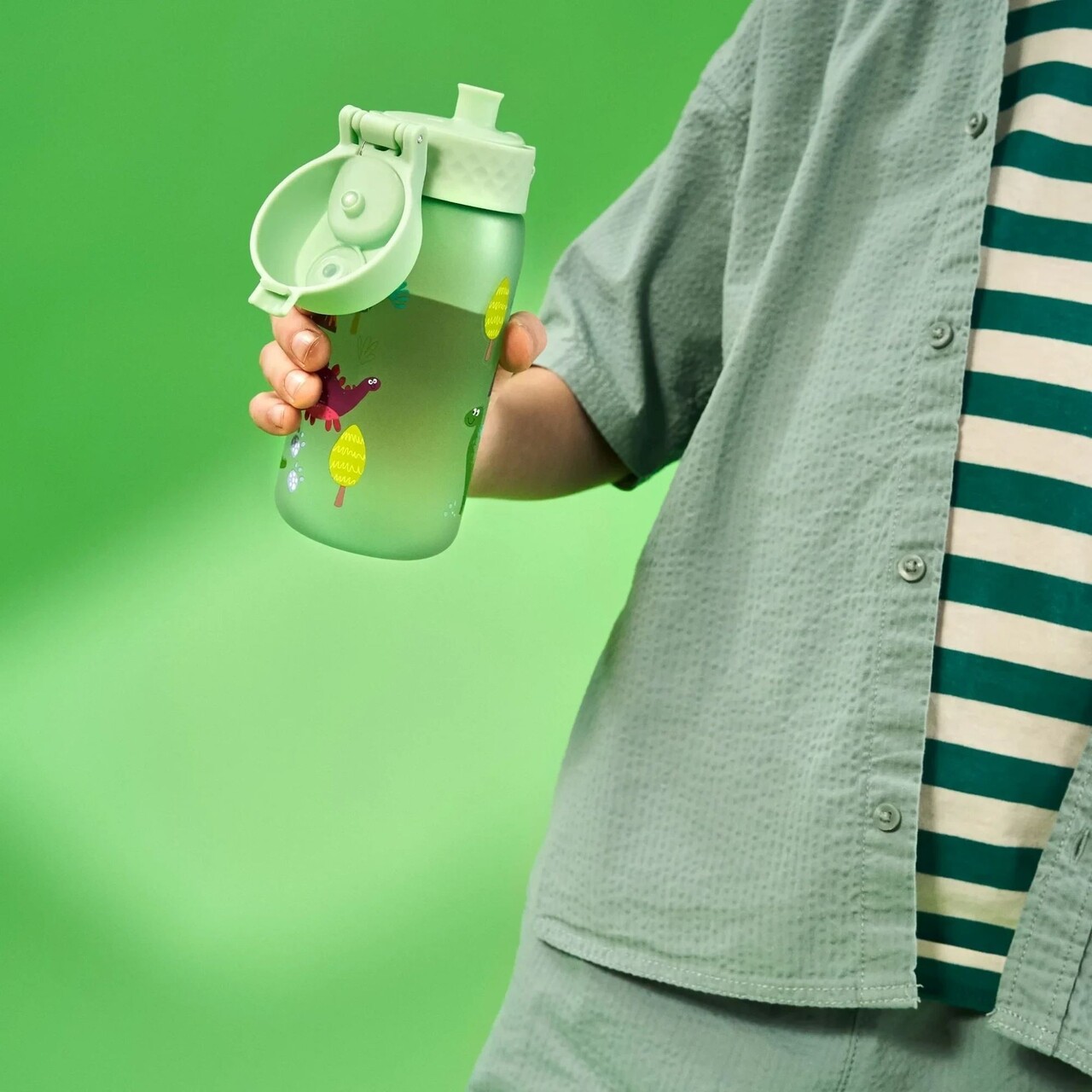 Sticla apa pentru copii, recyclon, 350ml, Dinosaurs - Ion8 - view 8