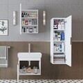 Set Dulap de Baie cu Chiuvetă și Oglindă (3 Piese), Hanah Home, 2920, PAL MELAMINAT, Alb