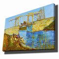 Tablou decorativ, 70100VANGOGH004, Canvas, Lemn, Multicolor