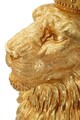 Figurina /sculptura decorativa King Leon, Mauro Ferretti, 30x42x74 cm, polirasina, auriu