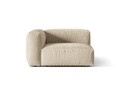 Modul stanga pentru canapea, 1 loc, Martina-120, Micadoni Home, 121x106x75 cm, catifea, bej deschis