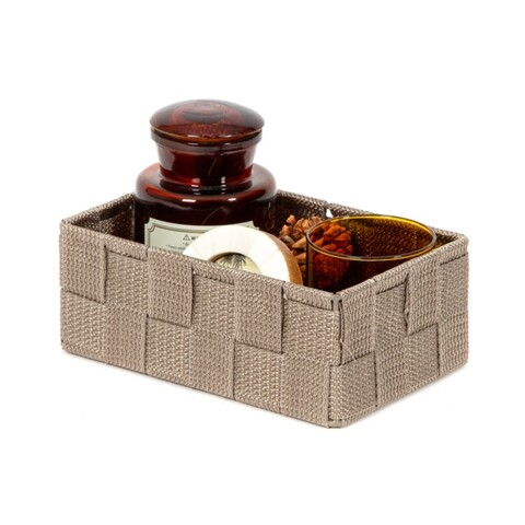 Organizator dulap, Compactor, Tex Medium, 18 x 12 x 7 cm, textil, maro