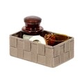 Organizator dulap, Compactor, Tex Medium, 18 x 12 x 7 cm, textil, maro