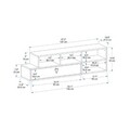 Comoda TV, Arnetti, Duru, PAL, Nuc deschis / Antracit