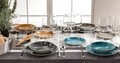 Serviciu de masa 18 piese, Essential Sand, Brandani, portelan, bej