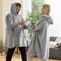 Patura tip hanorac cu maneci si gluga Swug, InnovaGoods, marime universala