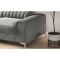 Coltar extensibil stanga 3 locuri ELTAP, LT-40LU, Grayson, 278x205x92 cm, lemn/poliester, albastru inchis