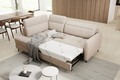 Coltar extensibil stanga 3 locuri ELTAP, LT-18RAQ, Barea, 208x160x100 cm, lemn/poliester, bej
