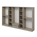 Dulap pentru haine, Hanah Home, Nisa, 360x210x52 cm, Gresie