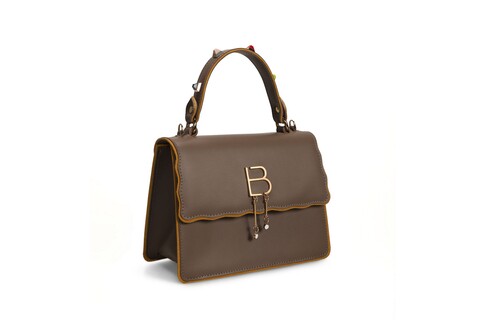 Geanta, lucky bees, 912 mink, piele ecologica, gri