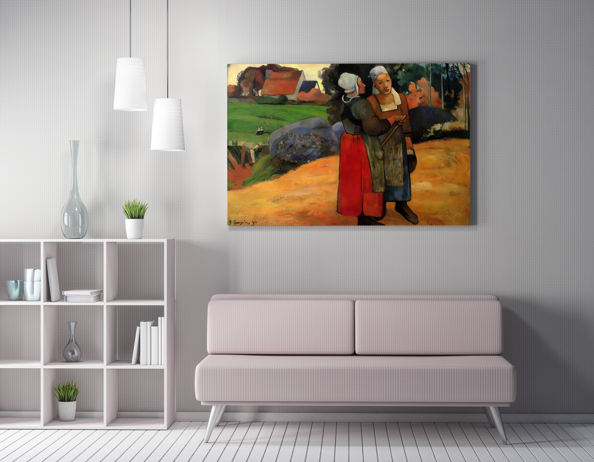 Tablou decorativ, WY299 (70 x 100), Amestec bumbac, Canvas imprimat, Multicolor