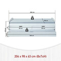 Pat multifunctional pentru camera copilului, 90x200 cm, Ried, Inter Link, lemn, alb