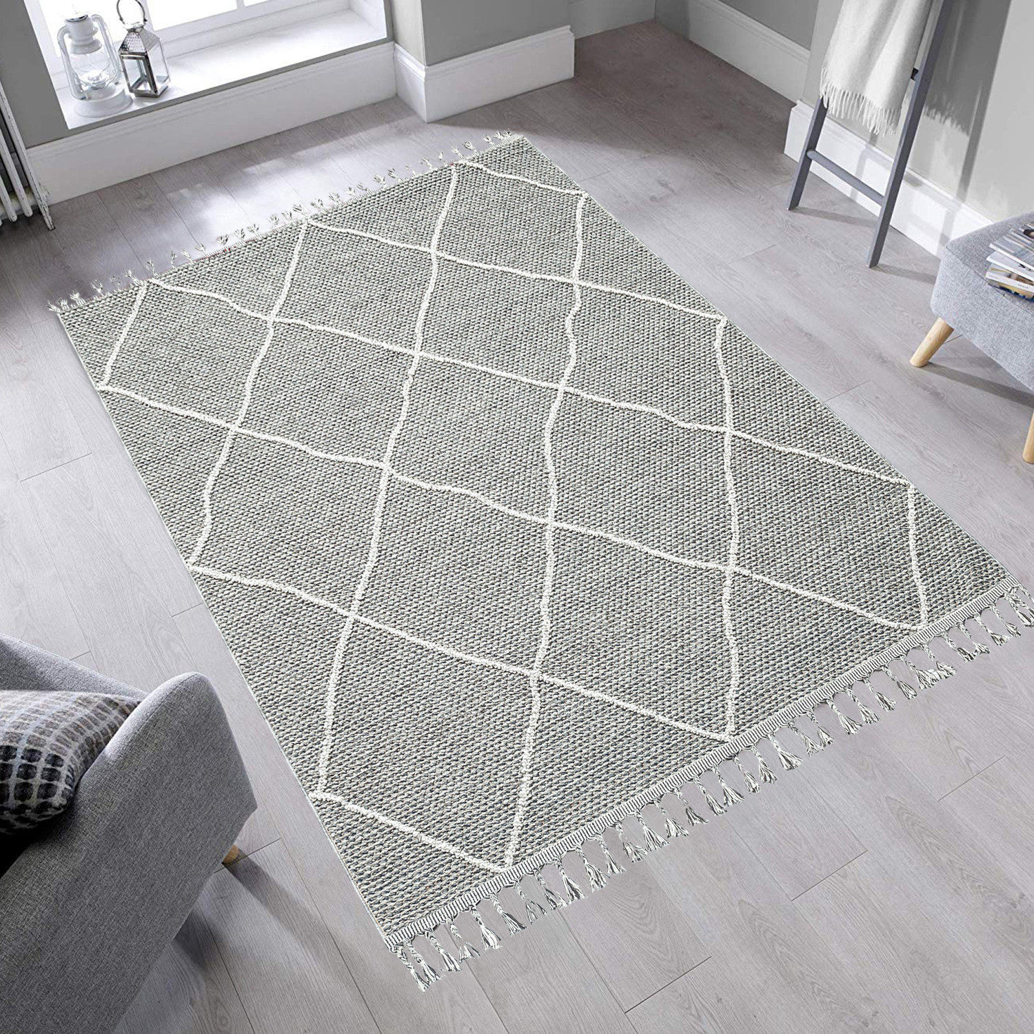 Covor, Sh 02, 80x300 cm, 45% POLIPROPLEN/55% POLIESTER, Gri
