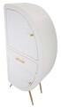 Comoda cu 2 usi Venus, Mauro Ferretti, 60x32x133 cm, MDF/fier, alb/auriu