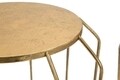 Set 2 masute inalte Couple, Mauro Ferretti, 38x70 cm / 26.8x60 cm, fier, auriu