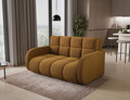 Canapea extensibila 3 locuri ELTAP, Deverio, 154x103x83 cm, lemn/poliester, mustar