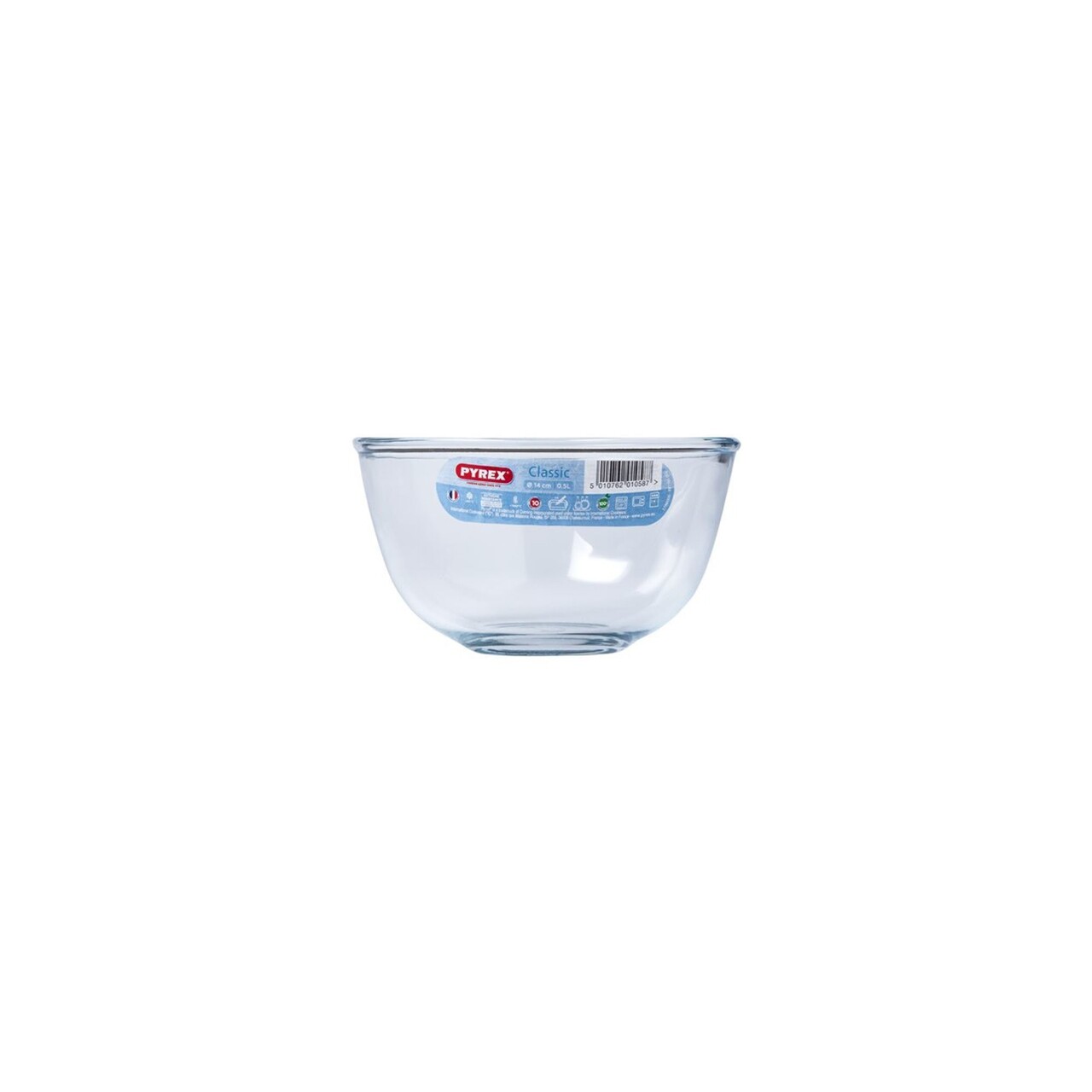 Bol, sticla termorezistenta, 14cm/500ml, "Classic" - Pyrex - imagine 3