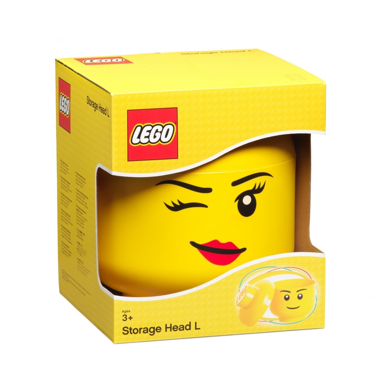 Cutie De Depozitare Winky L, LEGO, 850 Ml, Polipropilena, Galben