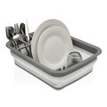 Scurgator de vase pliabil Moss, Versa, 37.5 x 29.3 x 11.5 cm, polipropilena, gri/alb