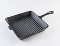 Tigaie grill, Vanora Home, 25 x 4.7 cm, fonta, gri