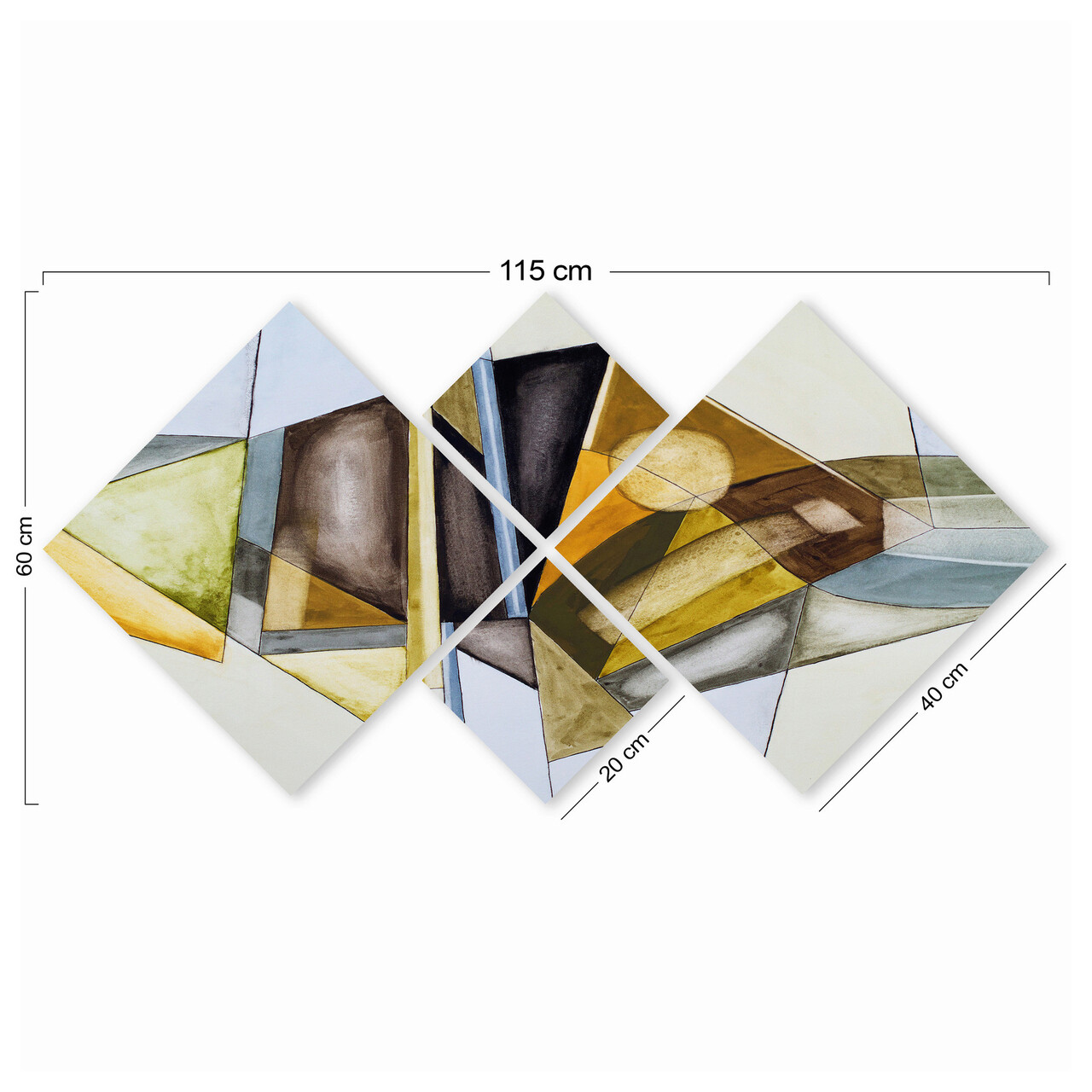 Set 4 tablouri decorative, 4MDF218654635, MDF, Imprimat UV, Multicolor