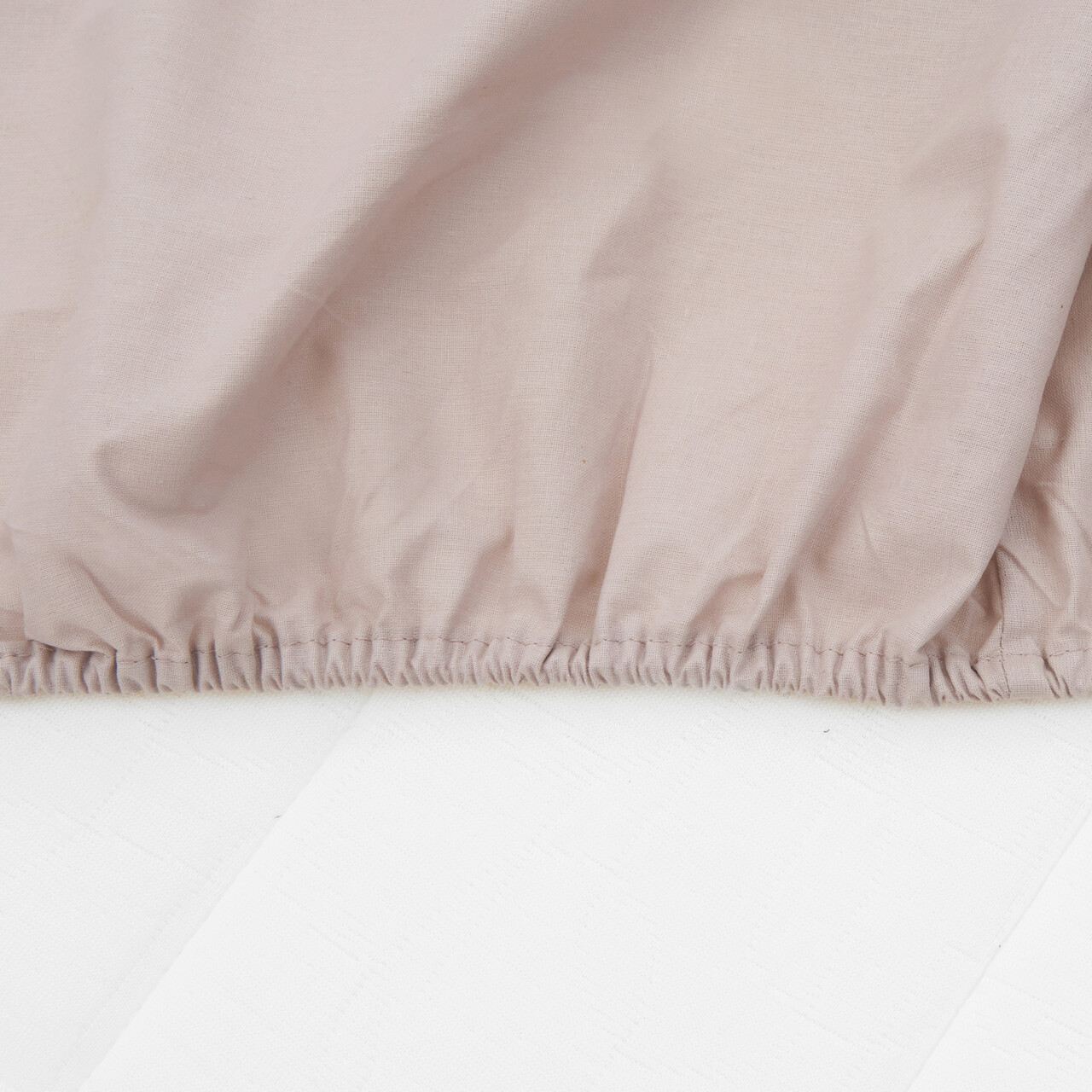 Cearceaf de pat cu elastic Heinner Home, 90x200 cm, bumbac, crem