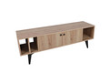 Comoda TV, Mod Design, Sidney, 150x40x50 cm, Stejar / Negru