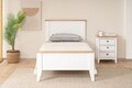 Pat de o persoană, Alfa Design, Uren Modern Country, Stejar alb