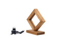 Lampa de masa, Lustro, 812LST1405, Lemn de brad, Maro