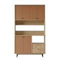 Dulap multifunctional, Locelso, RE7-SK, Stejar / Tigla Roșu