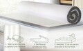 Topper saltea Diamond Luxury, H 8 cm spuma memory, 140x200 cm
