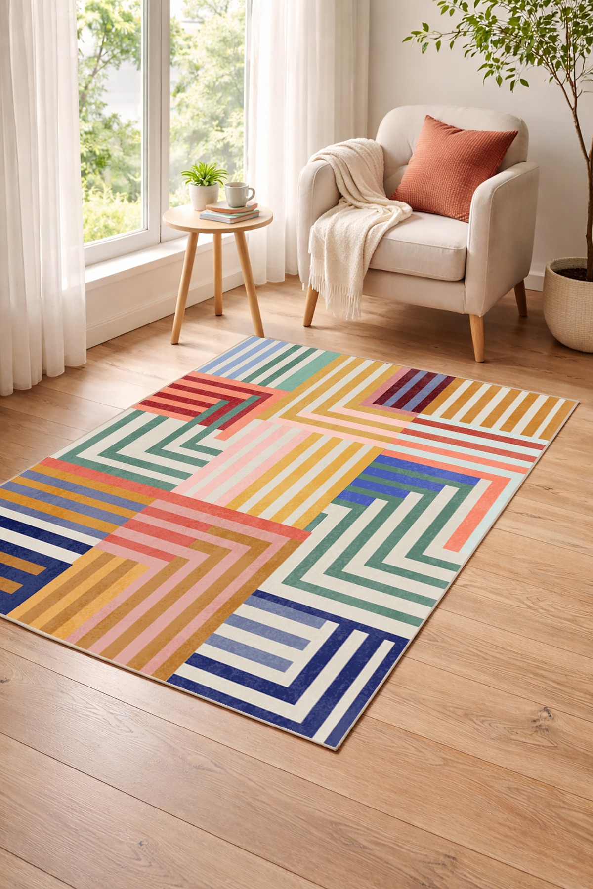 Covor, DC-7509-16, 100x150 cm, Poliester, Multicolor