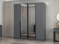 Dulap pentru haine, Hanah Home, Nisa, 180x210x52 cm, Antracit