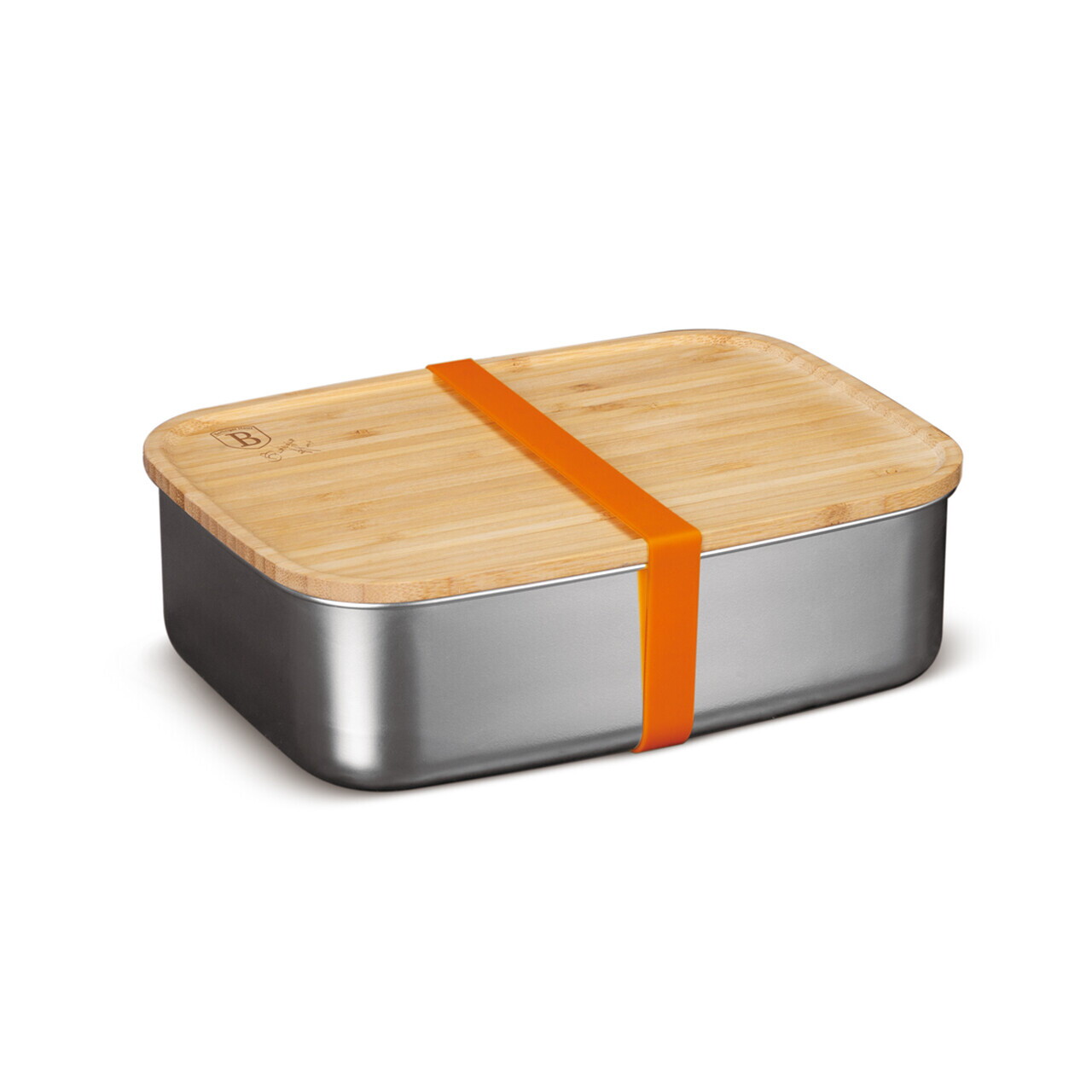 Cutie pentru pranz Berlinger Haus, Take Away, 21.2x15.8x7 cm, inox 18/10 / bambus, argintiu/natur - imagine 5