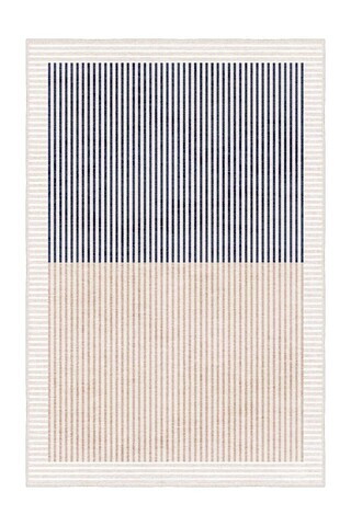 Covor, Sftkece014, 80x200 cm, Albastru inchis