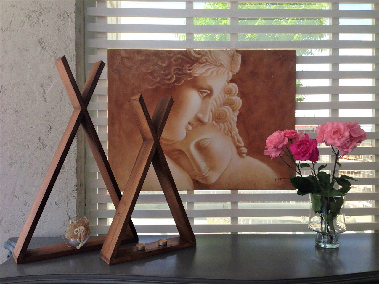 Raft de perete, Tent XL, 50x80x8.5 cm, Lemn , Maro