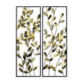 Decoratiune de perete, Olips 2, Metal, 32 x 90 cm, 2 piese, Multicolor