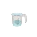 Cana gradata cu capac si storcator citrice, Keeeper, 1 L, plastic, turcoaz