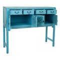 Consola Blue, Creaciones Meng, 120x40x102 cm, lemn de brad/MDF