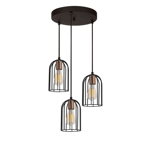 Lustra Pamukkale N-1221, 37 x 114 cm, Noor, 3 x E27, 100W, negru 100W