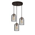 Lustra Pamukkale N-1221, 37 x 114 cm, Noor, 3 x E27, 100W, negru