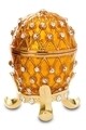 Cutie decorativa Egg,  Hermann Bauer, 3.5x5.5 cm, galben